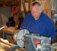 Bill at work on a segmented project