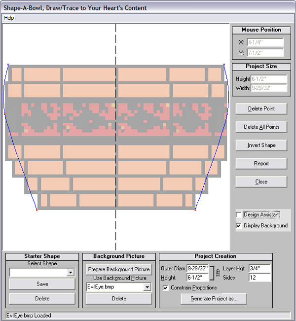 tracing over a picture