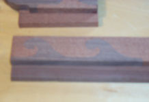 Wave inlays after scroll saw work