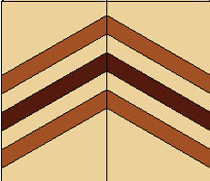 zigzag from 7 part lamination board